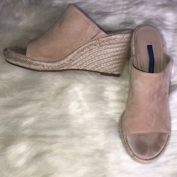Stuart Weitzman Shoes - Stuart Weitzman Women's Tan Espadrille Wedge Sandal